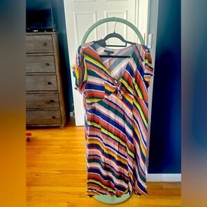 Eloqui Elements maxi dress with slit. Size 18.